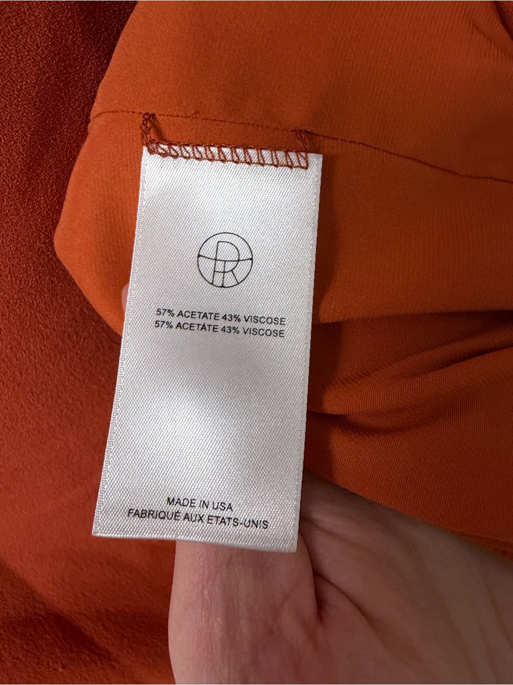 The Row Marina Mini Shift Dress Orange Size 10 - Picture 7 of 8